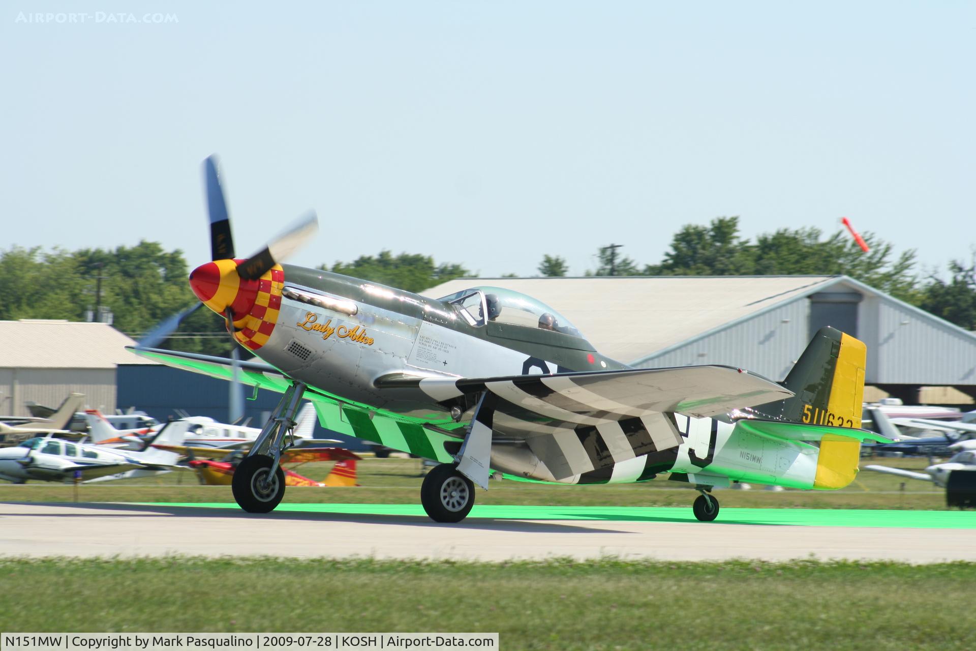 N151MW, 1945 North American P-51D Mustang C/N 124-48386, North American P-51D