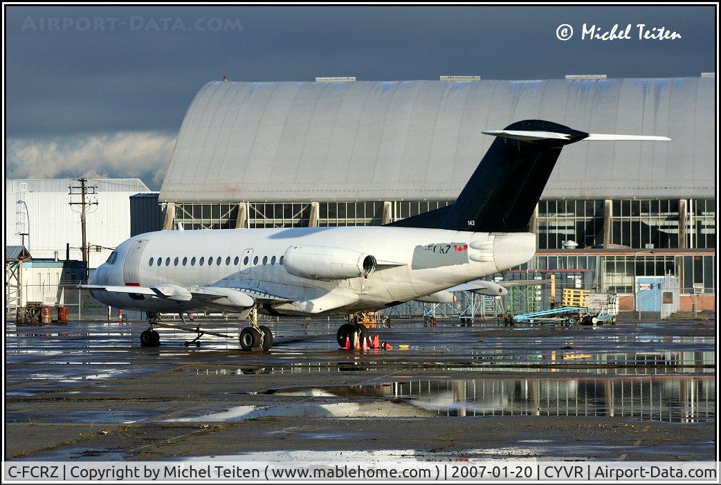 C-FCRZ, 1972 Fokker F.28-1000 Fellowship C/N 11061, Retired from Air Canada Jazz, stored at YVR
