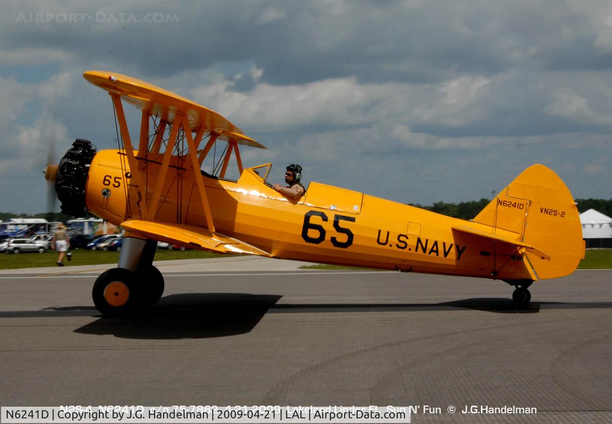 N6241D, 1943 Boeing B75N1 C/N 75-7862, at 2009 Sun N' Fun