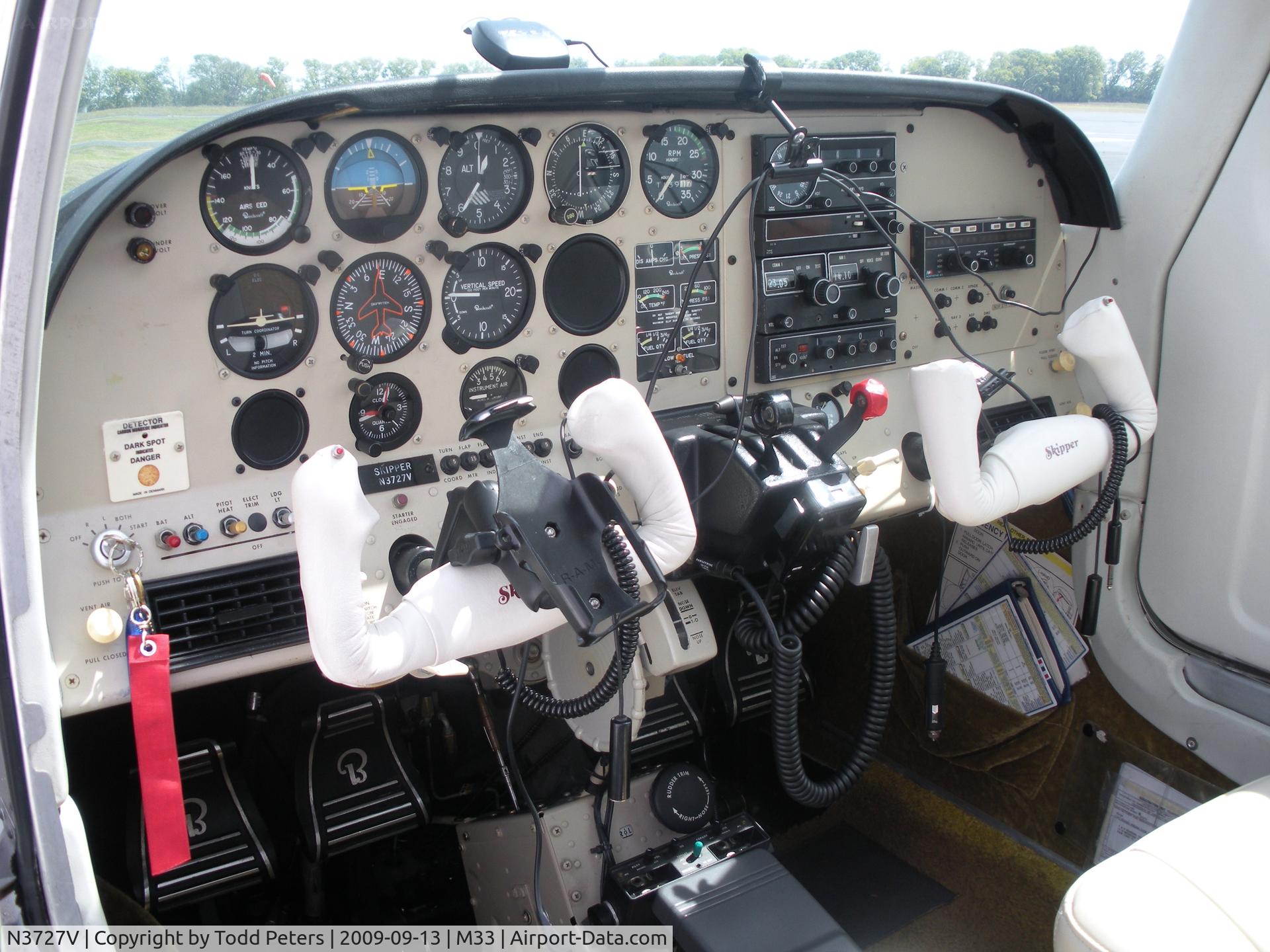 N3727V, 1980 Beech 77 Skipper C/N WA-130, Panel