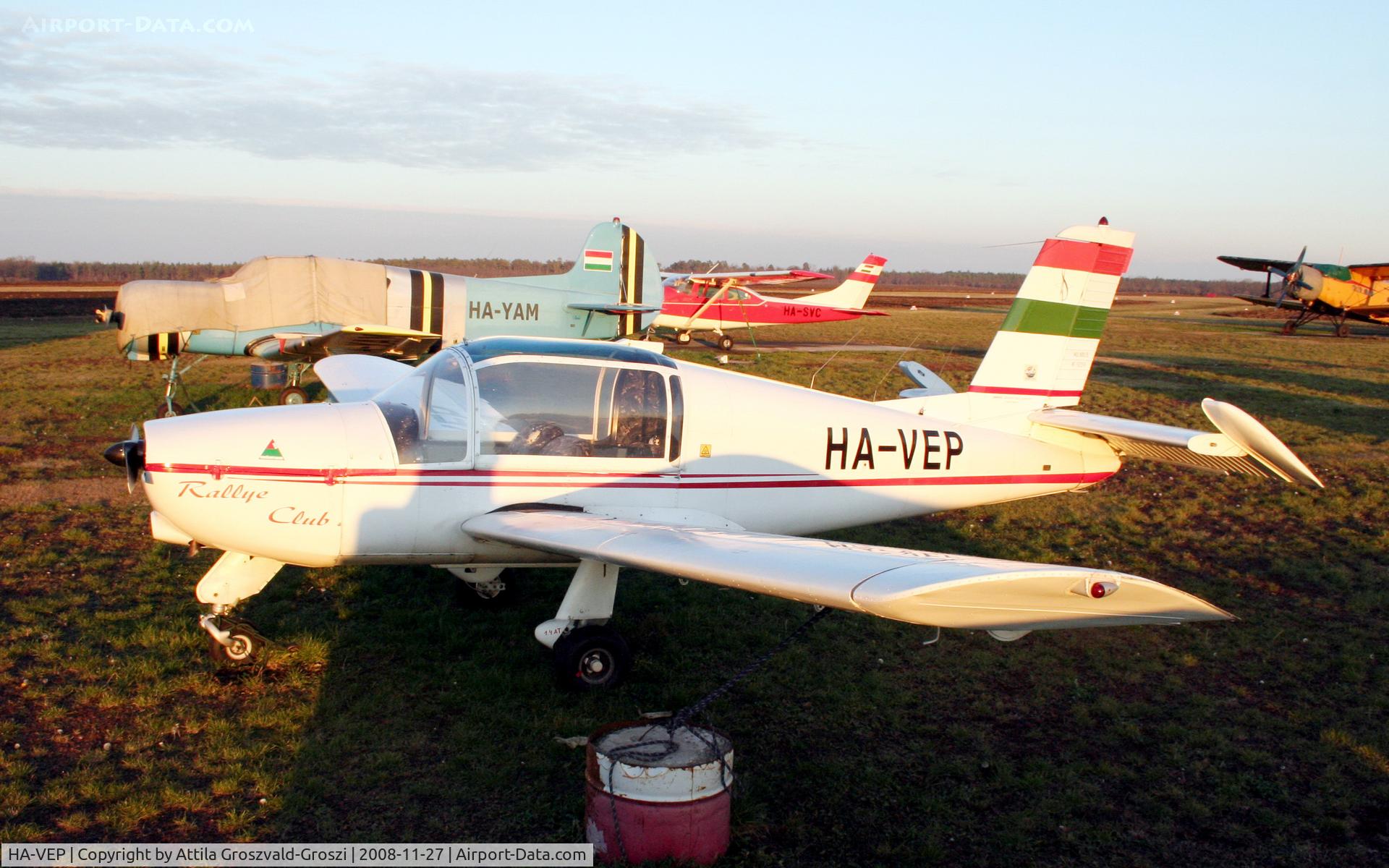 HA-VEP, 1968 Socata MS-880B Rallye Club C/N 1259, Györszentiván-Böny Airport, Hungary