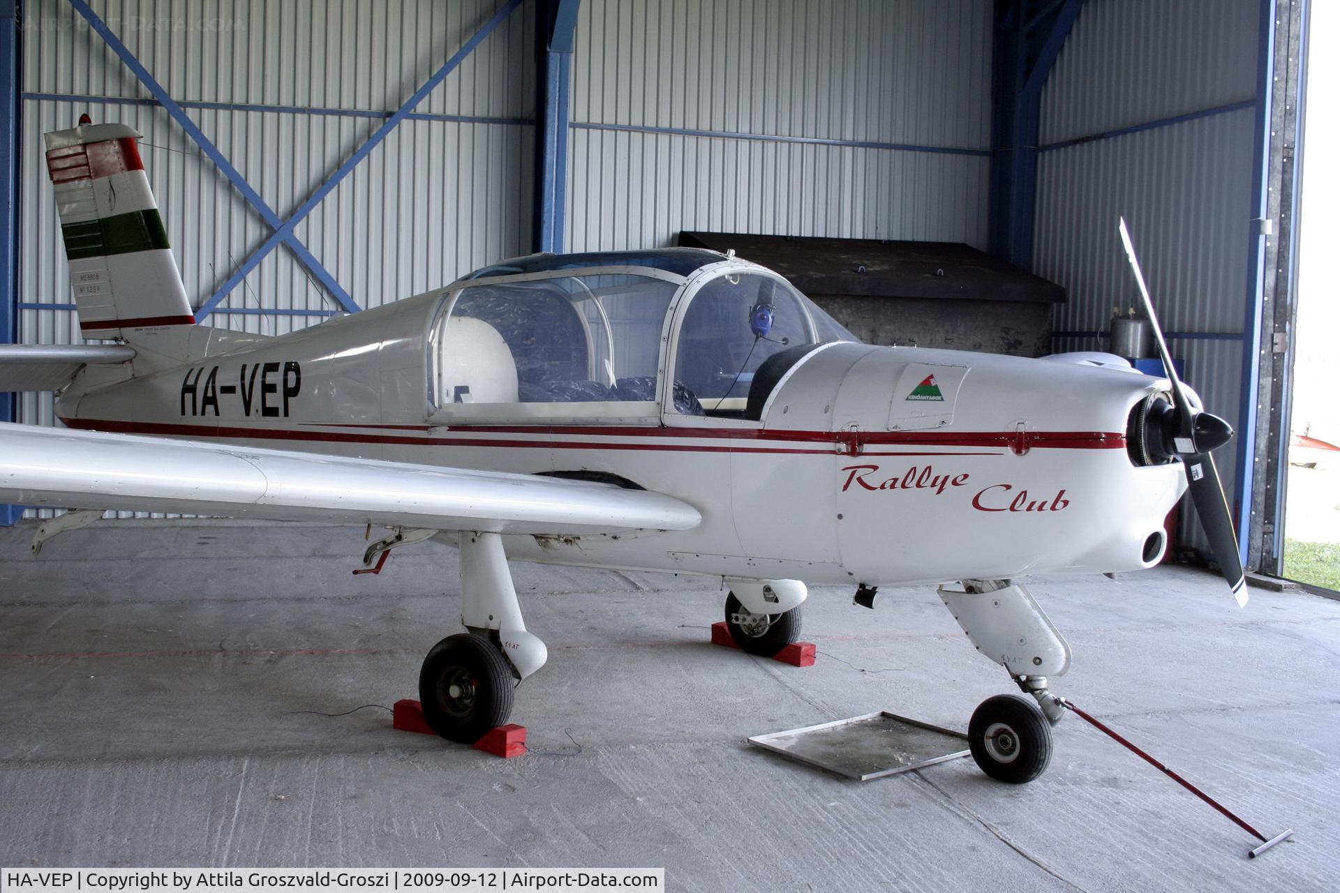 HA-VEP, 1968 Socata MS-880B Rallye Club C/N 1259, Úrhida Airport, Hungary