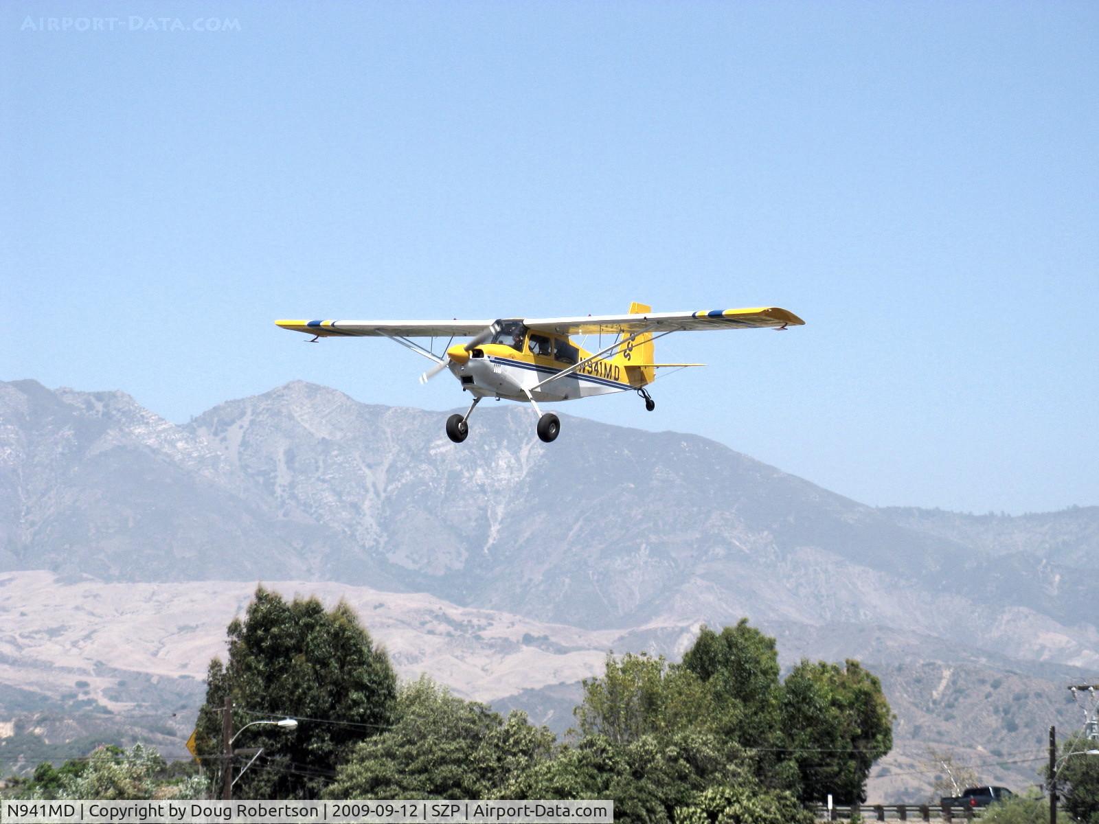 N941MD, 1996 American Champion 8GCBC Scout C/N 375-96, 1996 American Champion 8GCBC SCOUT, Lycoming O-360-E2C 180 Hp, on final Rwy 22