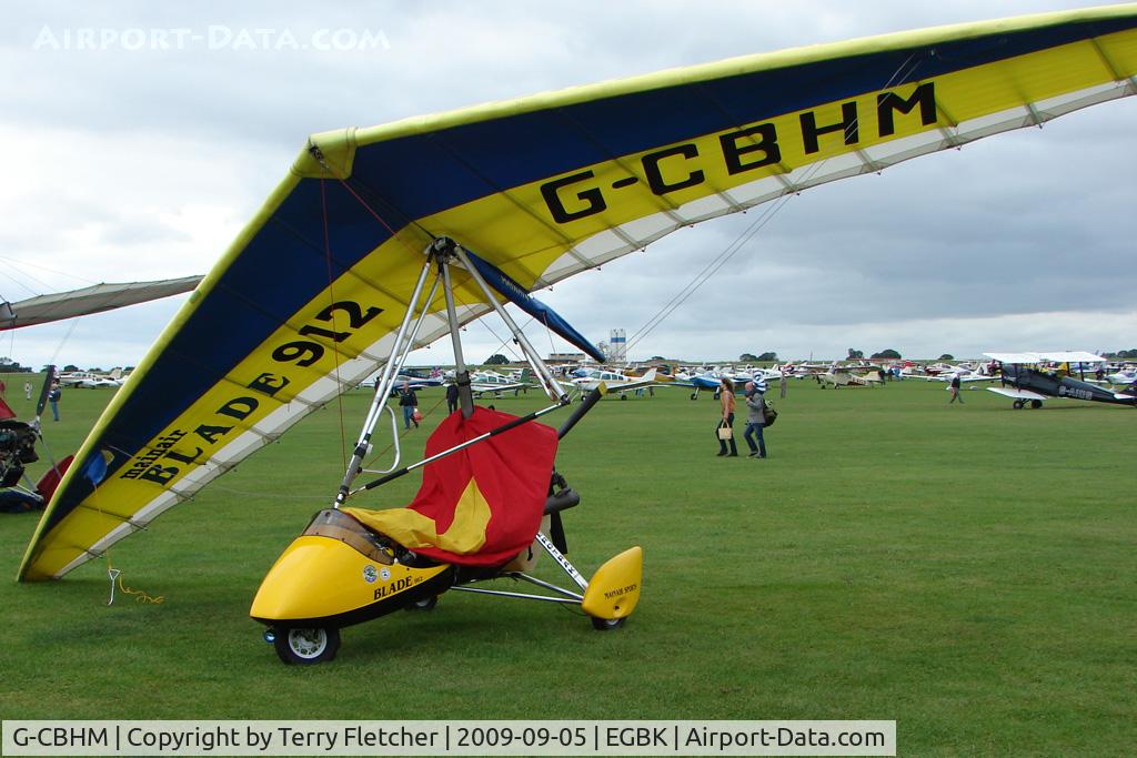 G-CBHM, 2001 Mainair Blade 912 C/N 1301-1101-7-W1096, Visitor to the 2009 Sywell Revival Rally