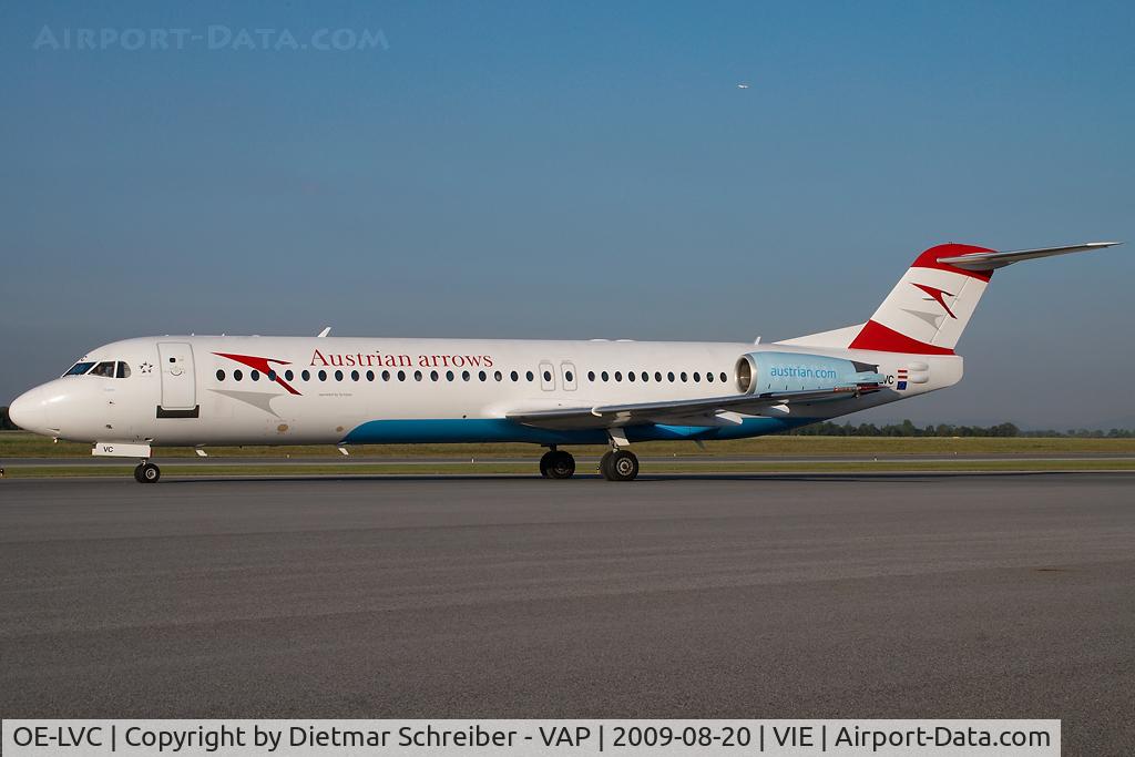 OE-LVC, 1993 Fokker 100 (F-28-0100) C/N 11446, Austrian Arrows Fokker 100