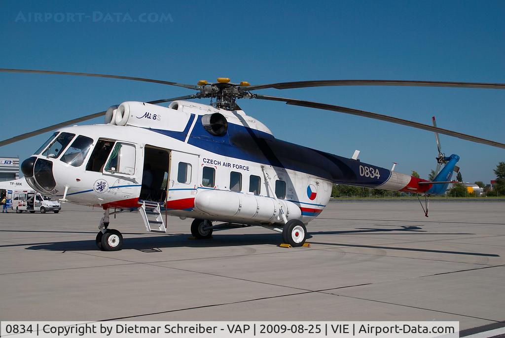 0834, Mil Mi-8S Hip C/N 10834, Czech Air Force Mil Mi8