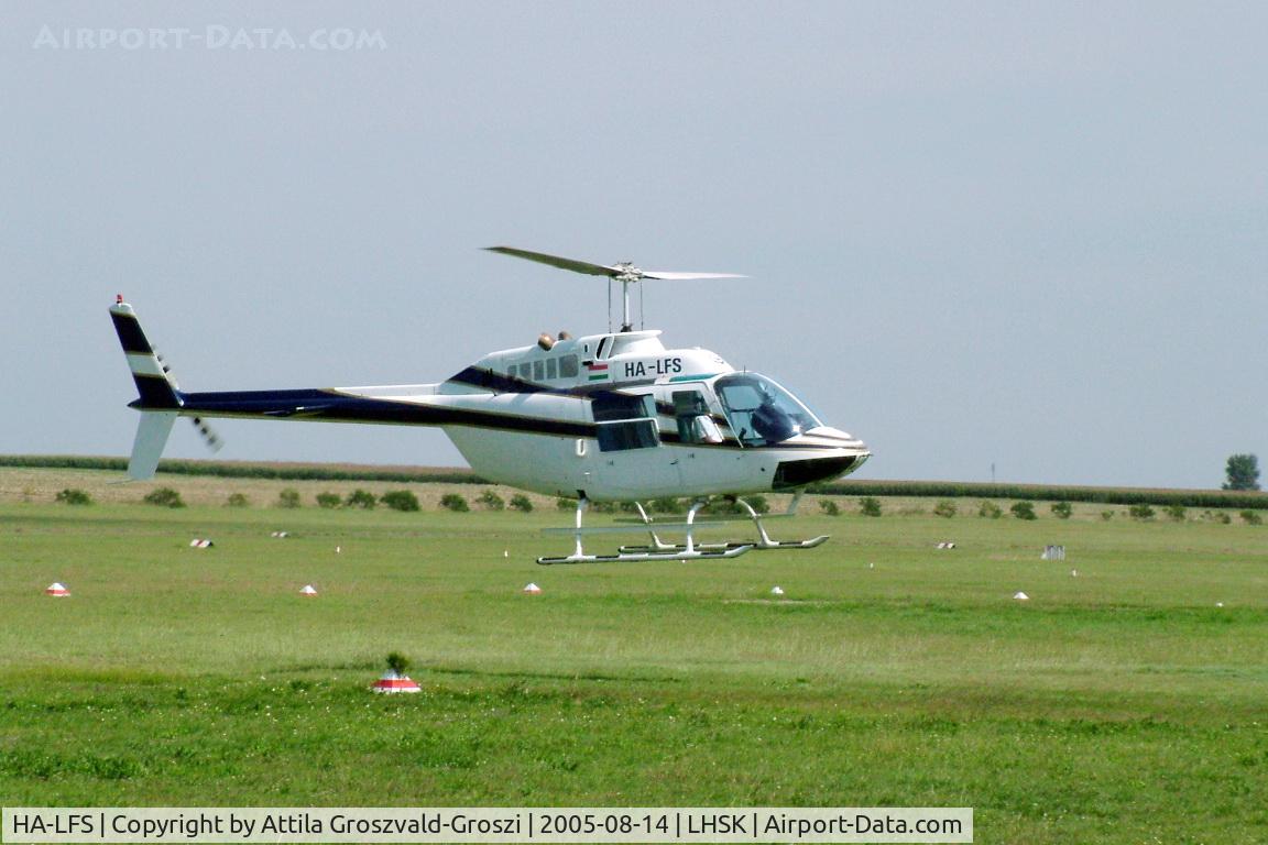HA-LFS, 1968 Agusta AB-206B JetRanger II C/N 8108, Siófok-Kiliti Airport, LHSK Hungary - Take-off