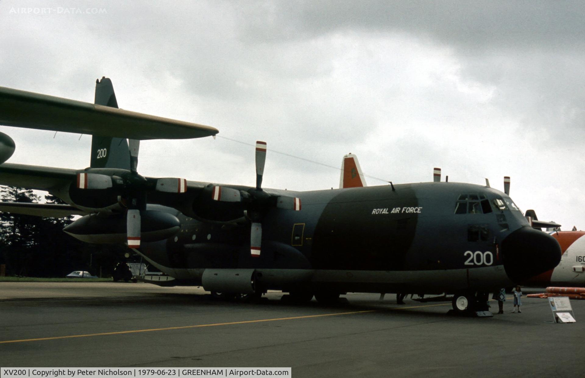 XV200, 1967 Lockheed C-130K Hercules C.1 C/N 382-4223, Hercules C.1 of the Lyneham Transport Wing at the 1979 Intnl Air Tattoo at RAF Greenham Common.