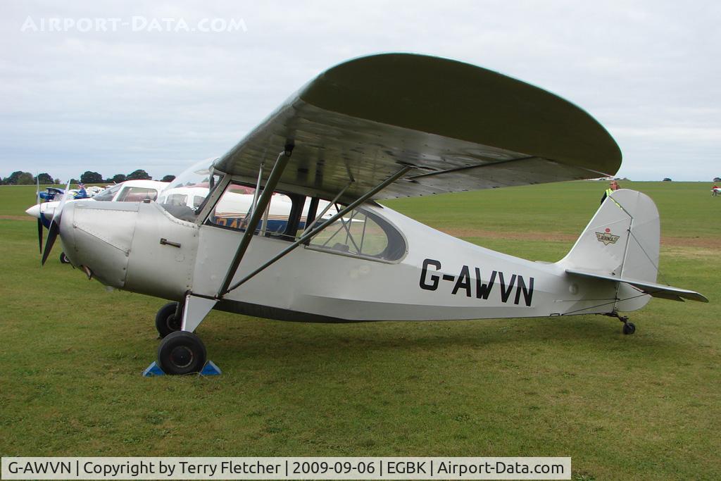 G-AWVN, 1946 Aeronca 7AC Champion C/N 7AC-6005, Visitor to the 2009 Sywell Revival Rally