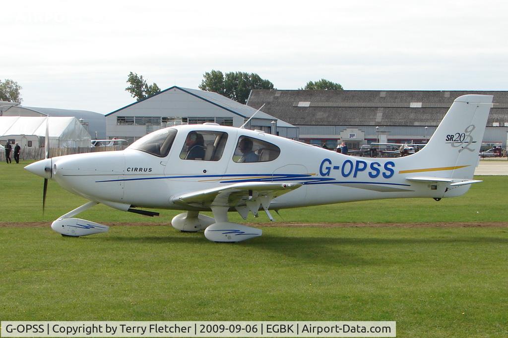 G-OPSS, 2004 Cirrus SR20 G2 C/N 1458, Visitor to the 2009 Sywell Revival Rally