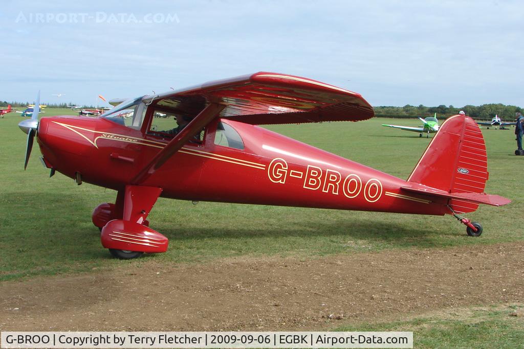 G-BROO, 1948 Luscombe 8E Silvaire C/N 6154, Visitor to the 2009 Sywell Revival Rally