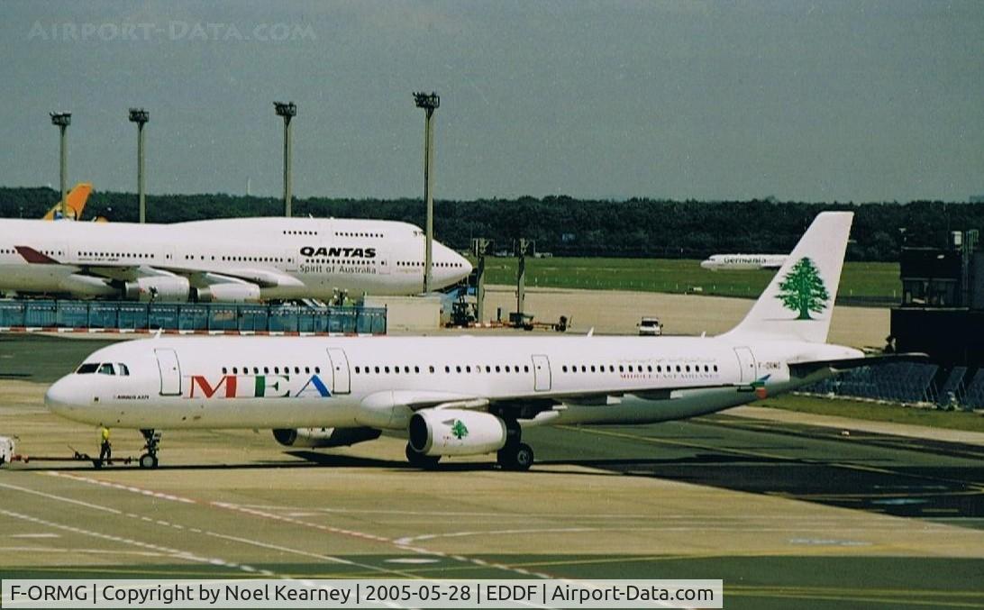 F-ORMG, 2003 Airbus A321-231 C/N 1956, Pushing back for departure