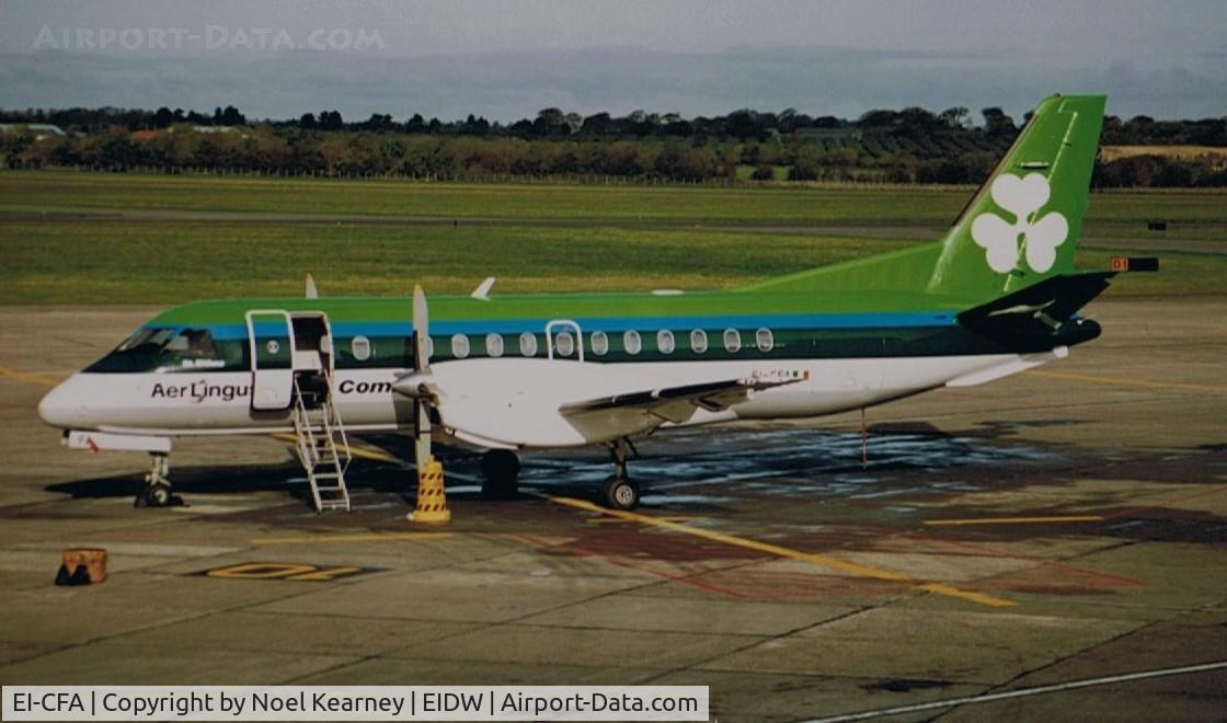 EI-CFA, 1991 Saab 340B C/N 340B-248, Saab 340B c/n 248 Operated by EIN 1991-1995 (Scanned Image)