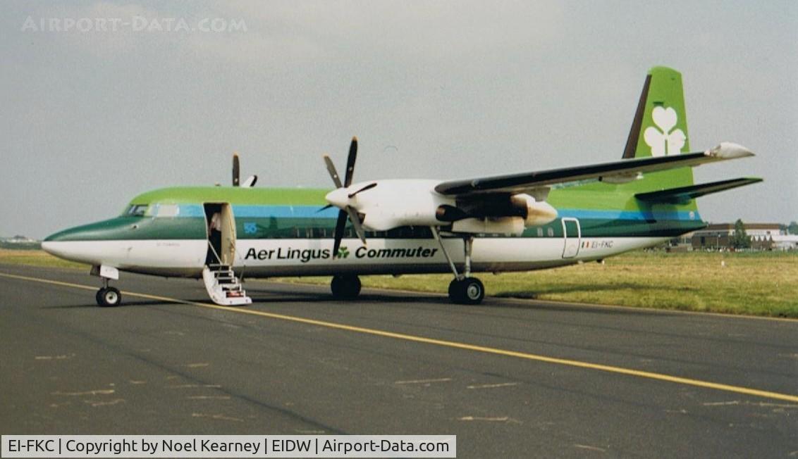EI-FKC, 1990 Fokker 50 C/N 20177, Fokker 50 c/n 20177 Operate by EIN 1990-2001 (Scanned Image)