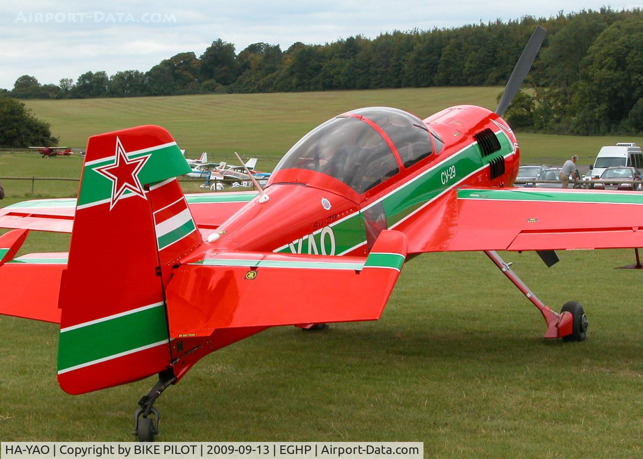 HA-YAO, 1998 Sukhoi Su-29 C/N N0001-01, POPHAM RUSSIAN AIRCRAFT FLY-IN