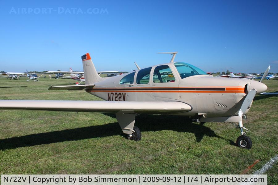 N722V, 1968 Beech E33 Bonanza C/N CD-1178, MERFI fly-in, Urbana, Ohio