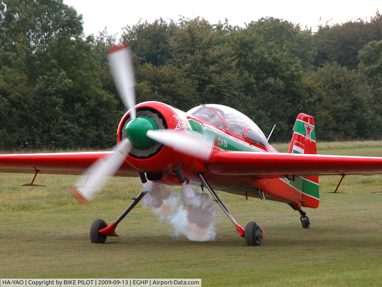 HA-YAO, 1998 Sukhoi Su-29 C/N N0001-01, CHECKING THE SMOKE POPHAM RUSSIAN AIRCRAFT FLY-IN