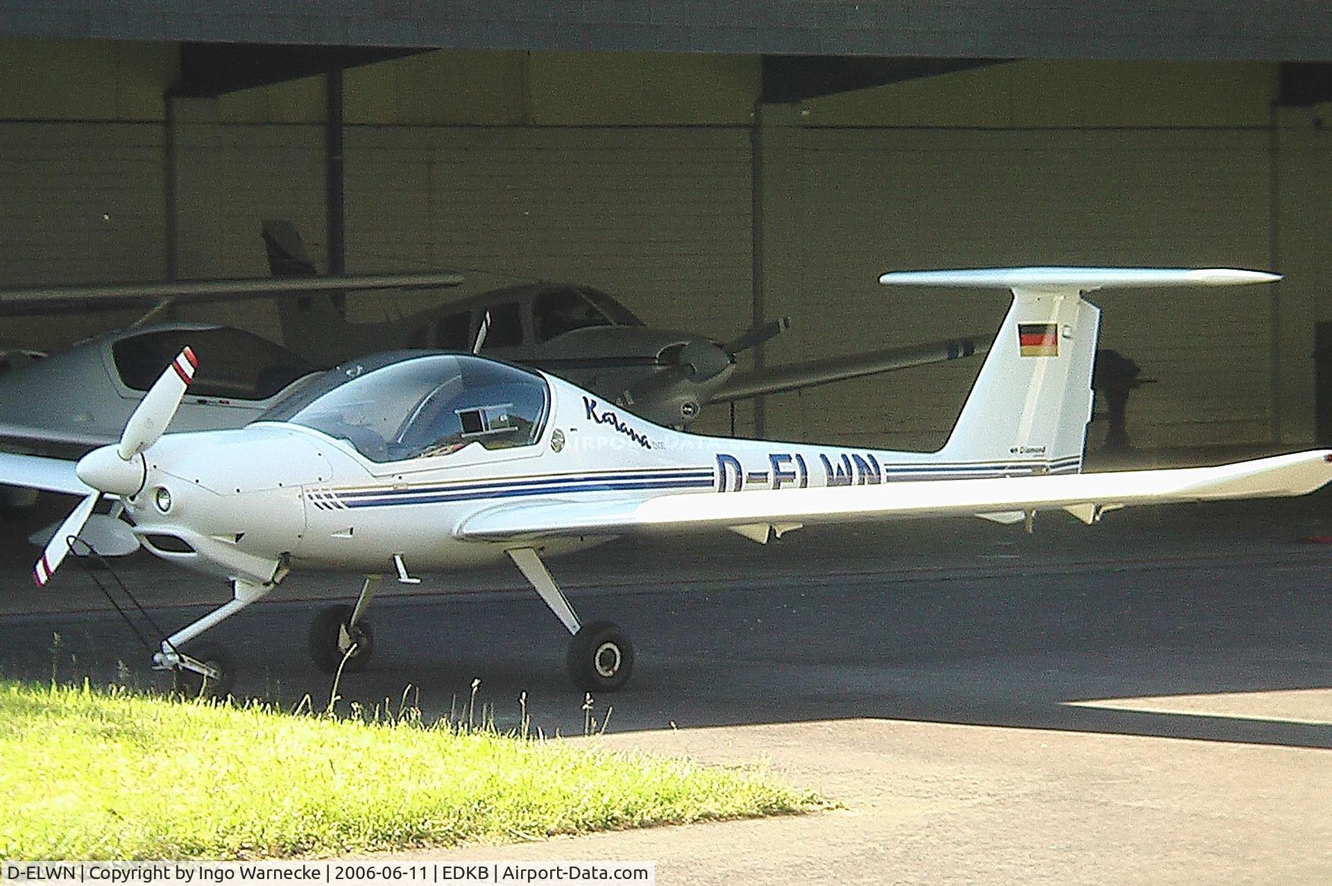 D-ELWN, 1996 HOAC DV-20 Katana C/N 20156, HOAC (Diamond) DV-20 Katana at Bonn-Hangelar airfield