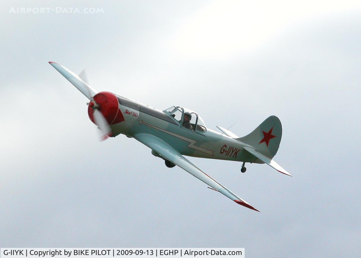 G-IIYK, 1984 Yakovlev Yak-50 C/N 842706, YAK-50 FLY-BYE. PREV. REG. LY-AFZ. POPHAM RUSSIAN AIRCRAFT FLY-IN
