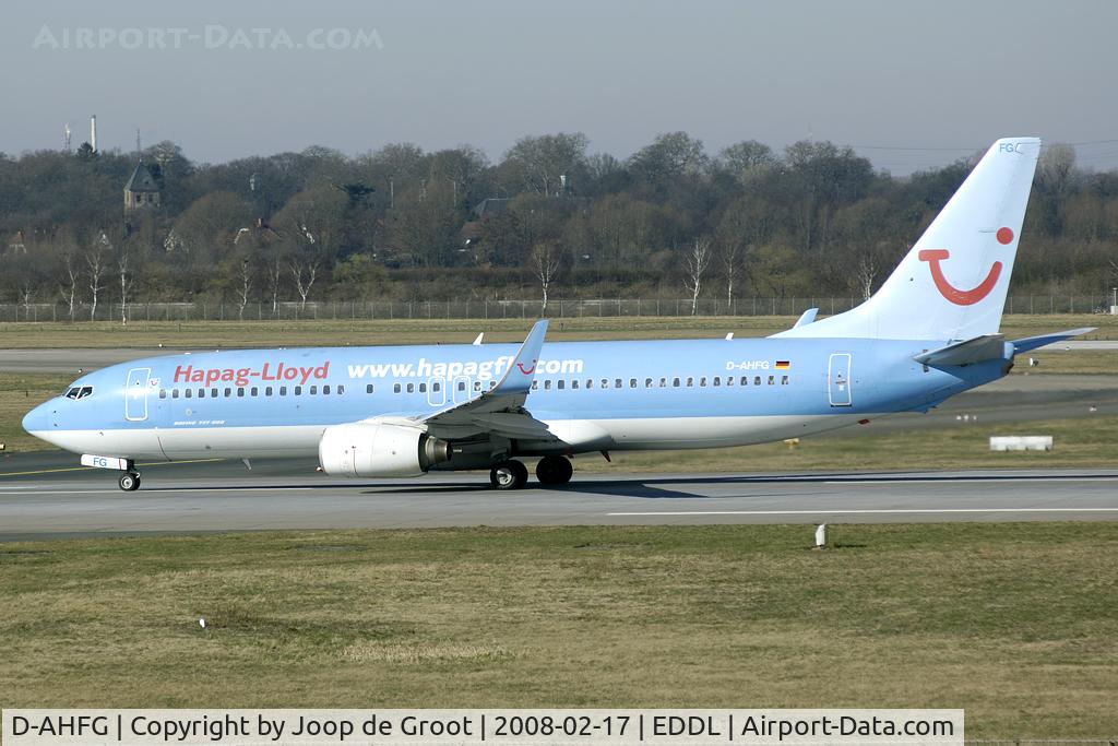 D-AHFG, 1998 Boeing 737-8K5 C/N 27989, Seen from the visitors platform.