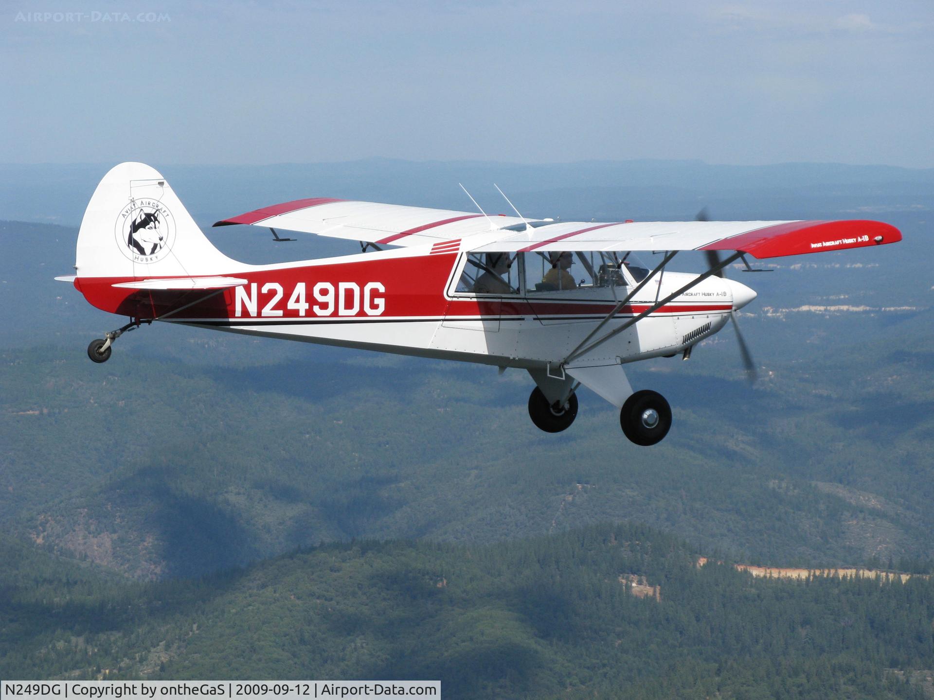 N249DG, 2000 Aviat A-1B Husky C/N 2077, Over Northern California