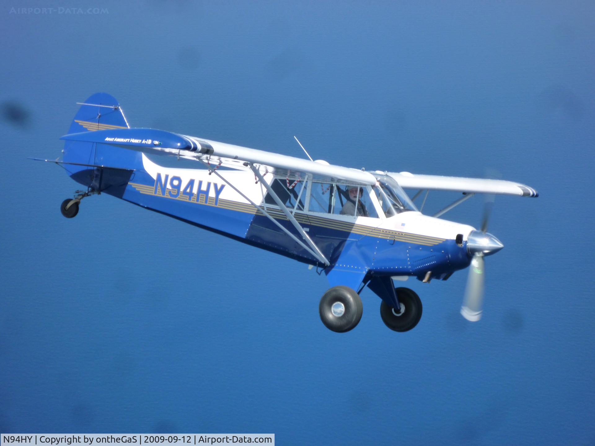 N94HY, 2005 Aviat A-1B Husky C/N 2297, Over Lake Tahoe