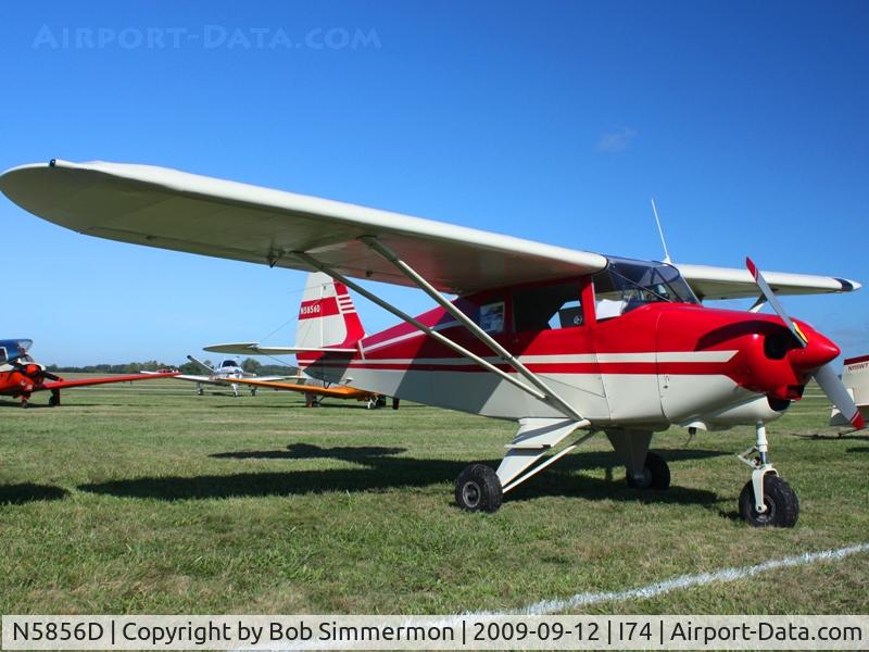 N5856D, 1956 Piper PA-22-150 C/N 22-4535, MERFI fly-in, Urbana, Ohio
