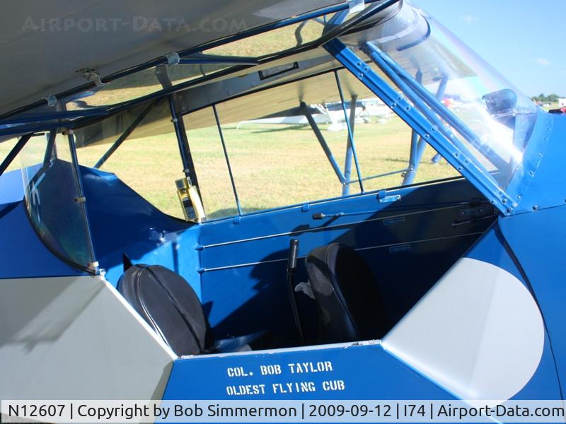 N12607, 1931 Taylor E-2 C/N 27, MERFI fly-in, Urbana, Ohio