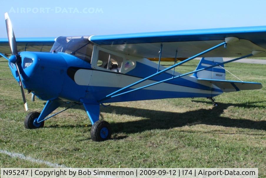 N95247, 1946 Taylorcraft BC12-D C/N 9647, MERFI fly-in, Urbana, Ohio