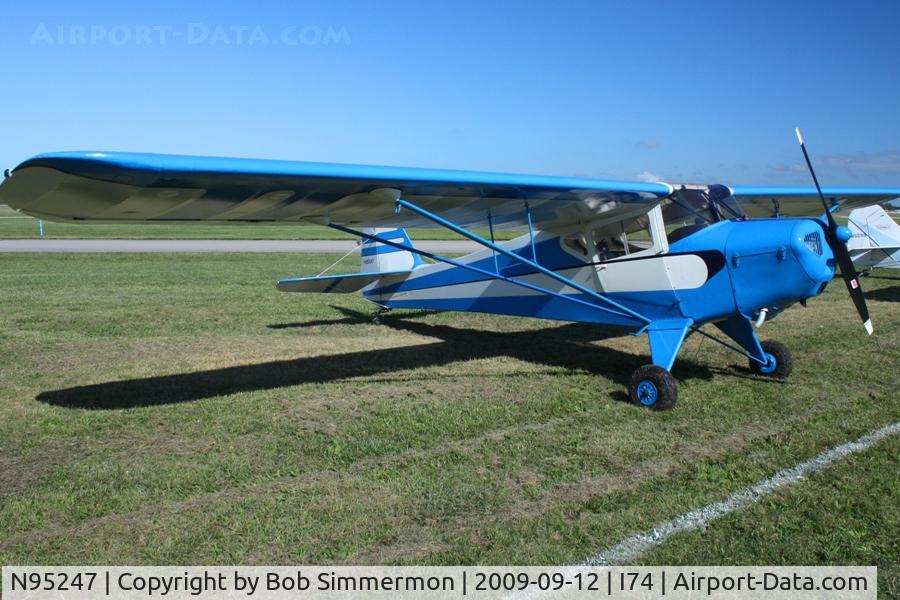 N95247, 1946 Taylorcraft BC12-D C/N 9647, MERFI fly-in, Urbana, Ohio