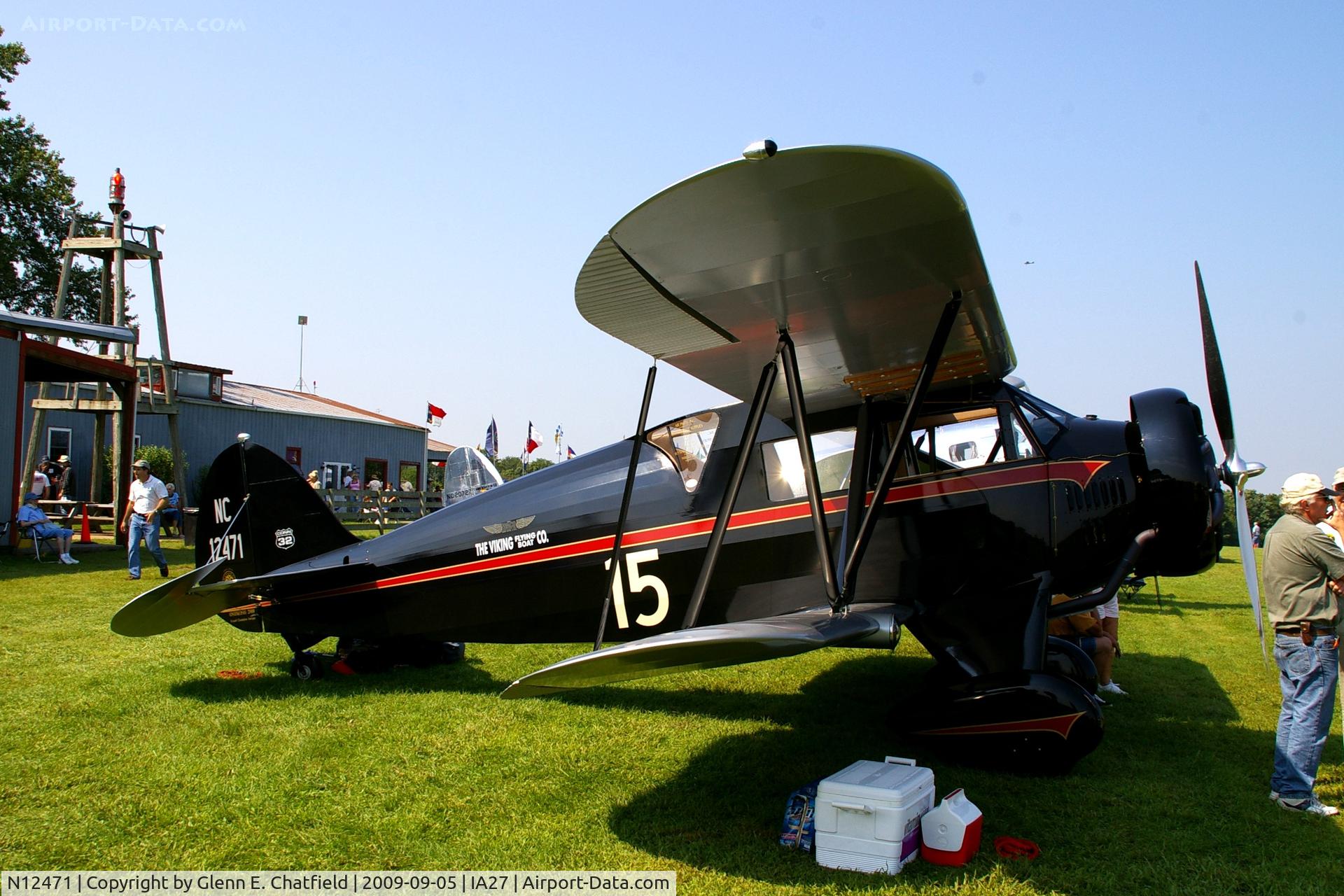 N12471, 1932 Waco UEC C/N 3637, At the Antique Airplane Association Fly In.
