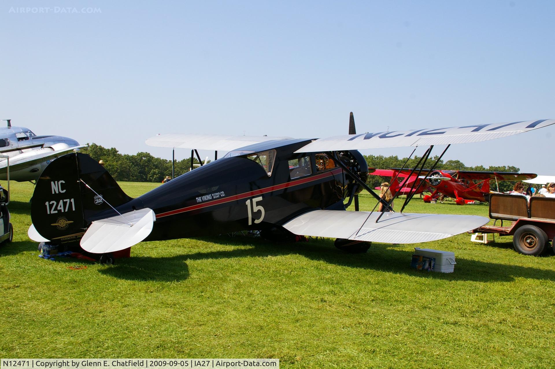 N12471, 1932 Waco UEC C/N 3637, At the Antique Airplane Association Fly In.