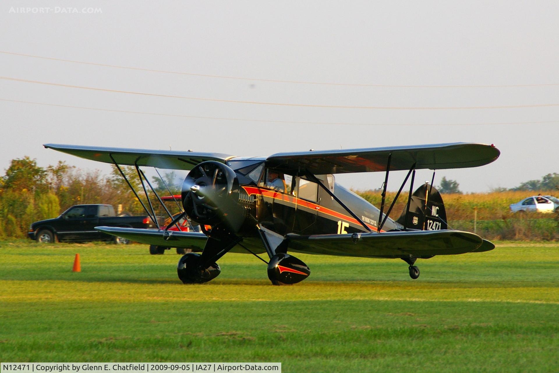 N12471, 1932 Waco UEC C/N 3637, At the Antique Airplane Association Fly In.