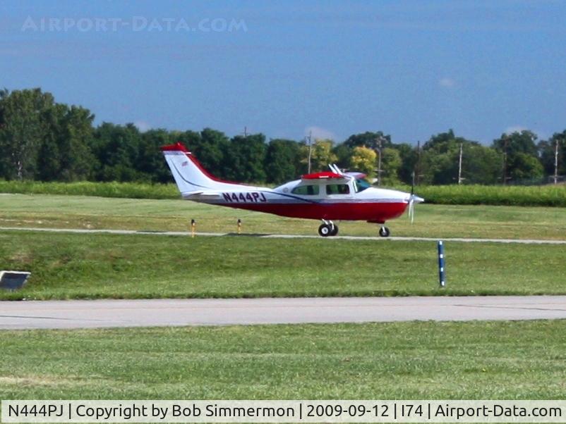 N444PJ, 1974 Cessna 210L Centurion C/N 21060433, Arriving at the MERFI fly-in, Urbana, Ohio