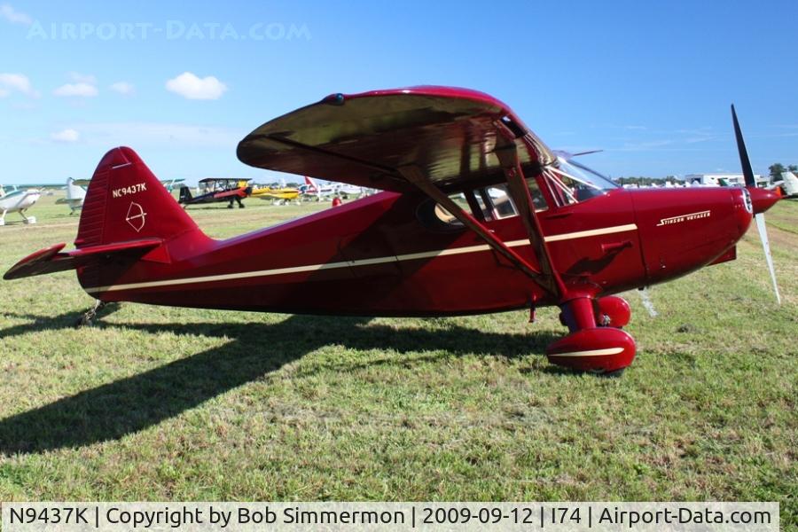 N9437K, 1947 Stinson 108-2 Voyager C/N 108-2437, MERFI fly-in, Urbana, Ohio