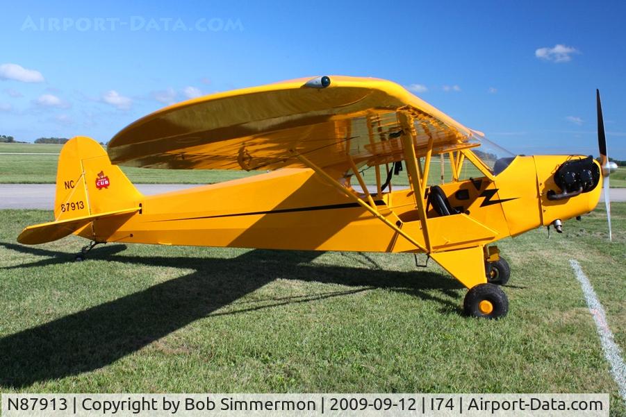 N87913, 1946 Piper J3C-65 Cub C/N 15531, MERFI fly-in, Urbana, Ohio