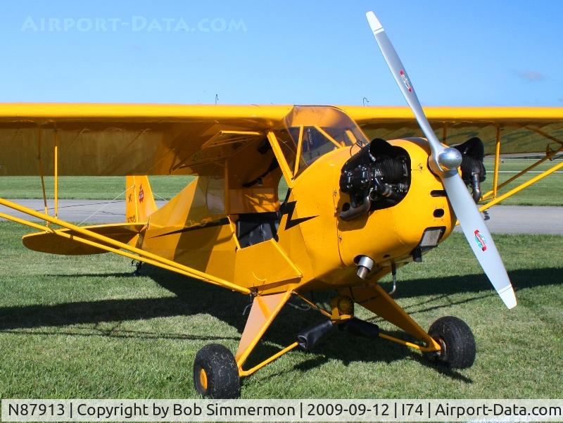 N87913, 1946 Piper J3C-65 Cub C/N 15531, MERFI fly-in, Urbana, Ohio