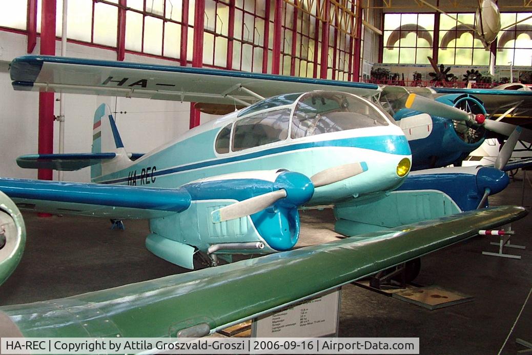 HA-REC, 1958 Let Aero Ae-45S Super C/N 05-011, Budapest is a traffic museum, a Petöfi hall.
