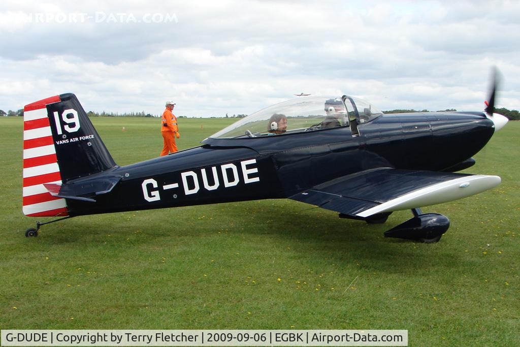 G-DUDE, 2004 Vans RV-8 C/N PFA 303-13246, Visitor to the 2009 Sywell Revival Rally