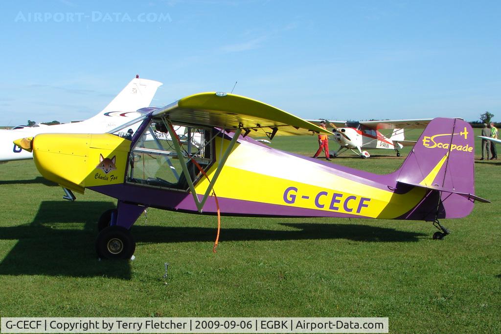 G-CECF, 2006 Just Aircraft Escapade Jabiru (3) C/N BMAA/HB/496, Visitor to the 2009 Sywell Revival Rally