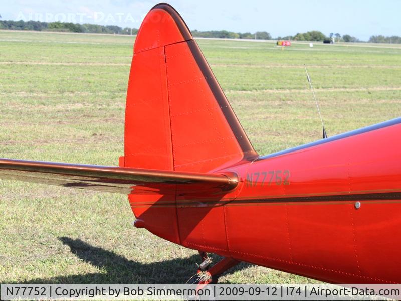 N77752, 1948 Globe GC-1B Swift C/N 3524, MERFI fly-in, Urbana, Ohio