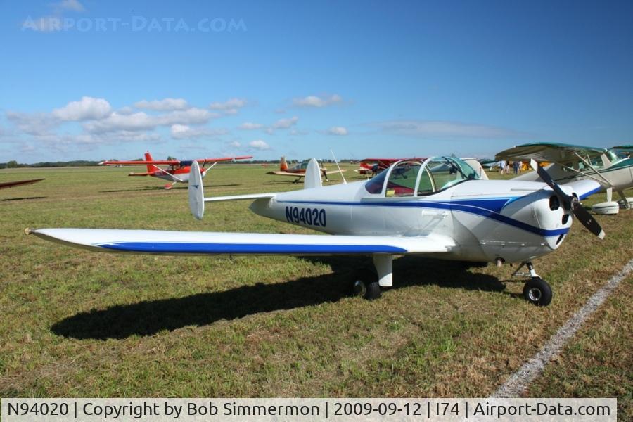 N94020, 1946 Erco 415C Ercoupe C/N 1343, MERFI fly-in, Urbana, Ohio