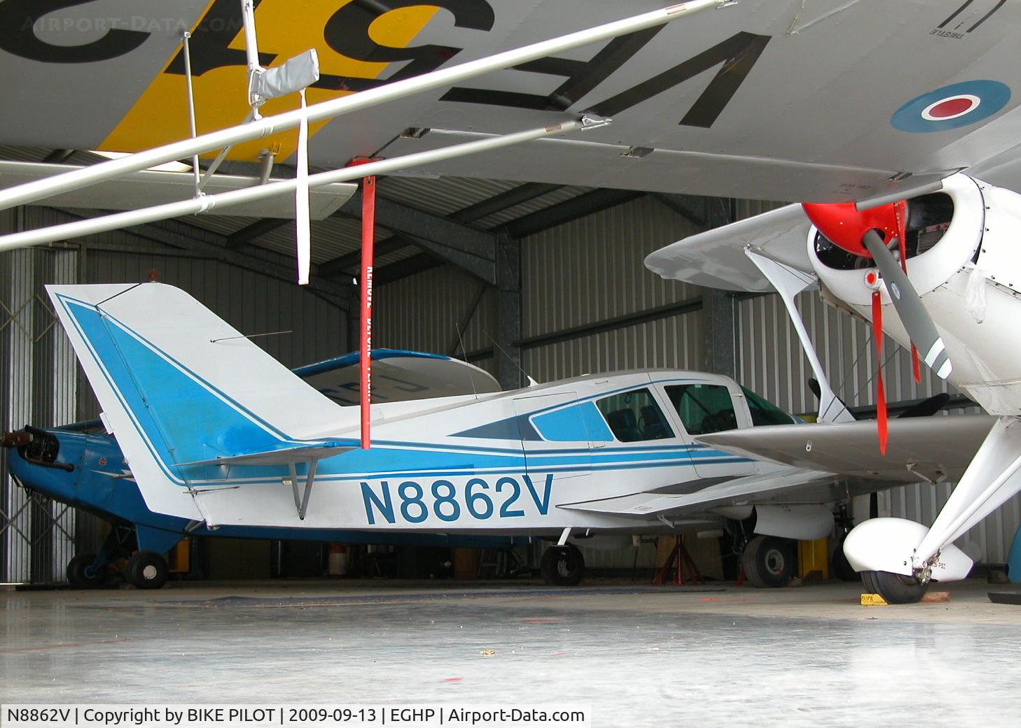 N8862V, 1971 Bellanca 17-31ATC Super Viking C/N 31022, IN THE HANGER FOR A CHANGE. POPHAM RUSSIAN AIRCRAFT FLY-IN