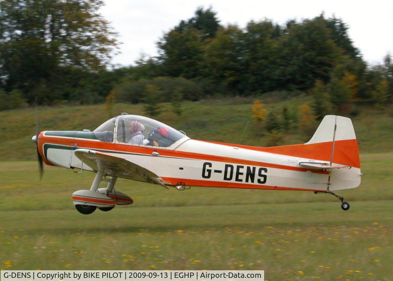 G-DENS, 1963 Binder CP-301S Smaragd C/N 121, CAP 301S ABOUT TO TOUCH DOWN ON 03. PREV. REG. D-ENSA. POPHAM RUSSIAN AIRCRAFT FLY-IN
