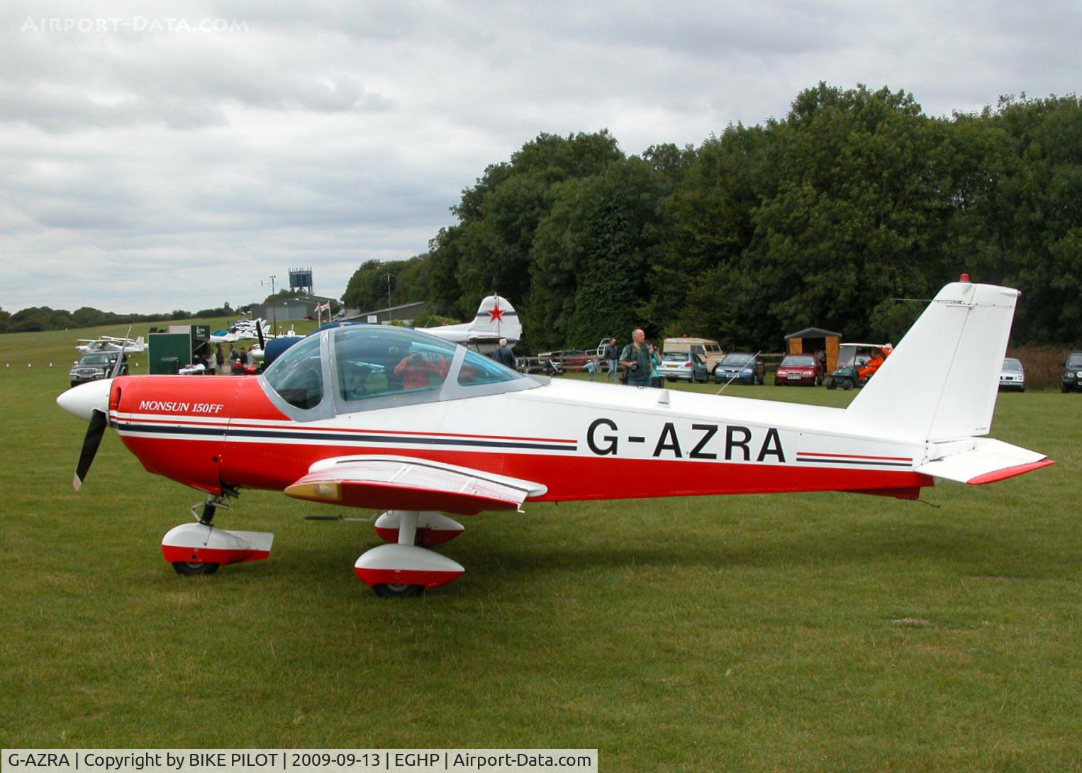 G-AZRA, 1972 Bolkow Bo-209 Monsun C/N 192, TAKE OFF RUNWAY 03. PREV. REG. D-EAIH. POPHAM RUSSIAN AIRCRAFT FLY-IN