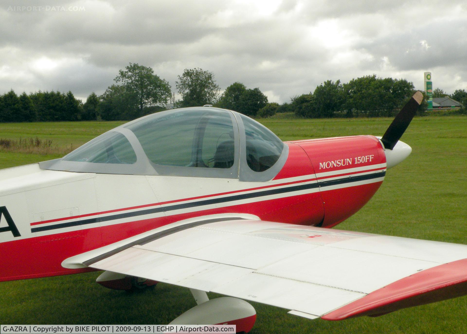 G-AZRA, 1972 Bolkow Bo-209 Monsun C/N 192, TAKE OFF RUNWAY 03. PREV. REG. D-EAIH. POPHAM RUSSIAN AIRCRAFT FLY-IN