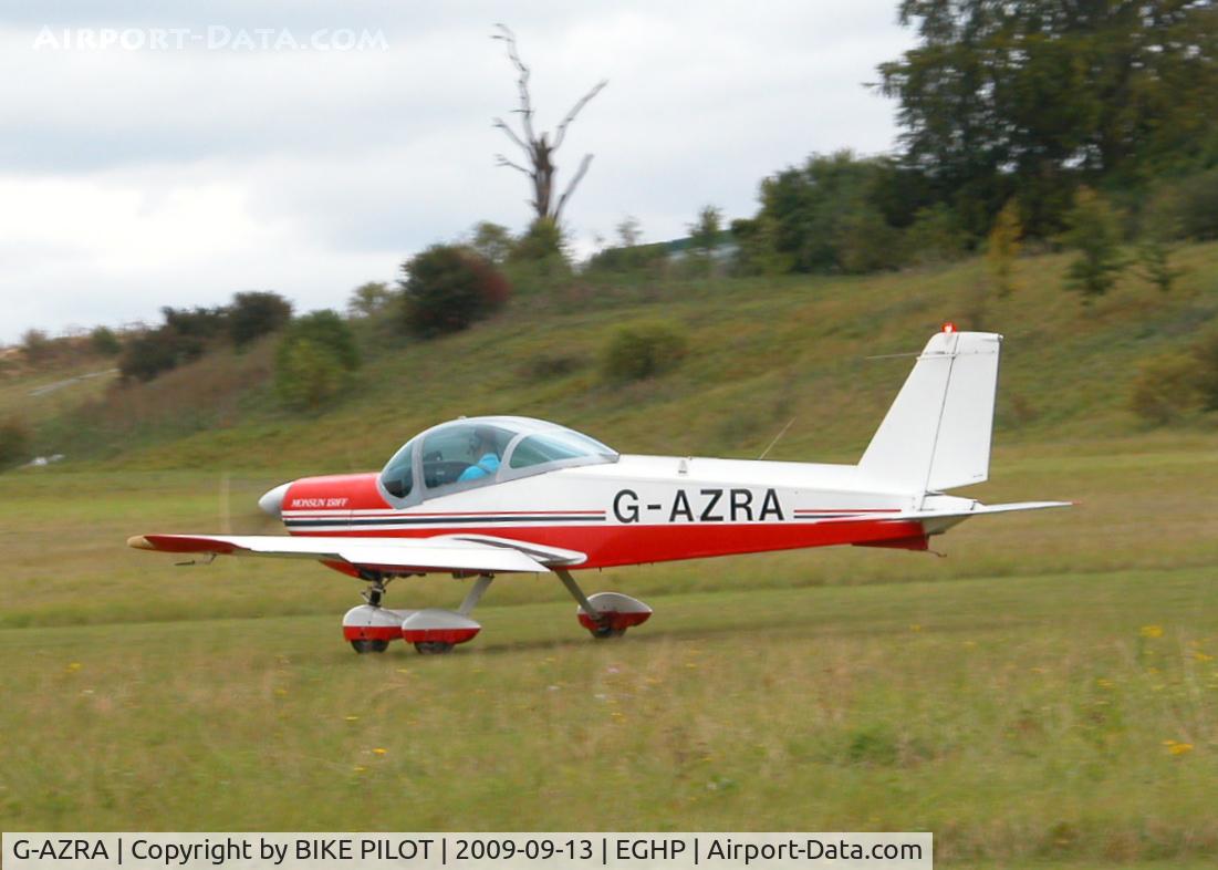 G-AZRA, 1972 Bolkow Bo-209 Monsun C/N 192, TAKE OFF RUNWAY 03. PREV. REG. D-EAIH. POPHAM RUSSIAN AIRCRAFT FLY-IN