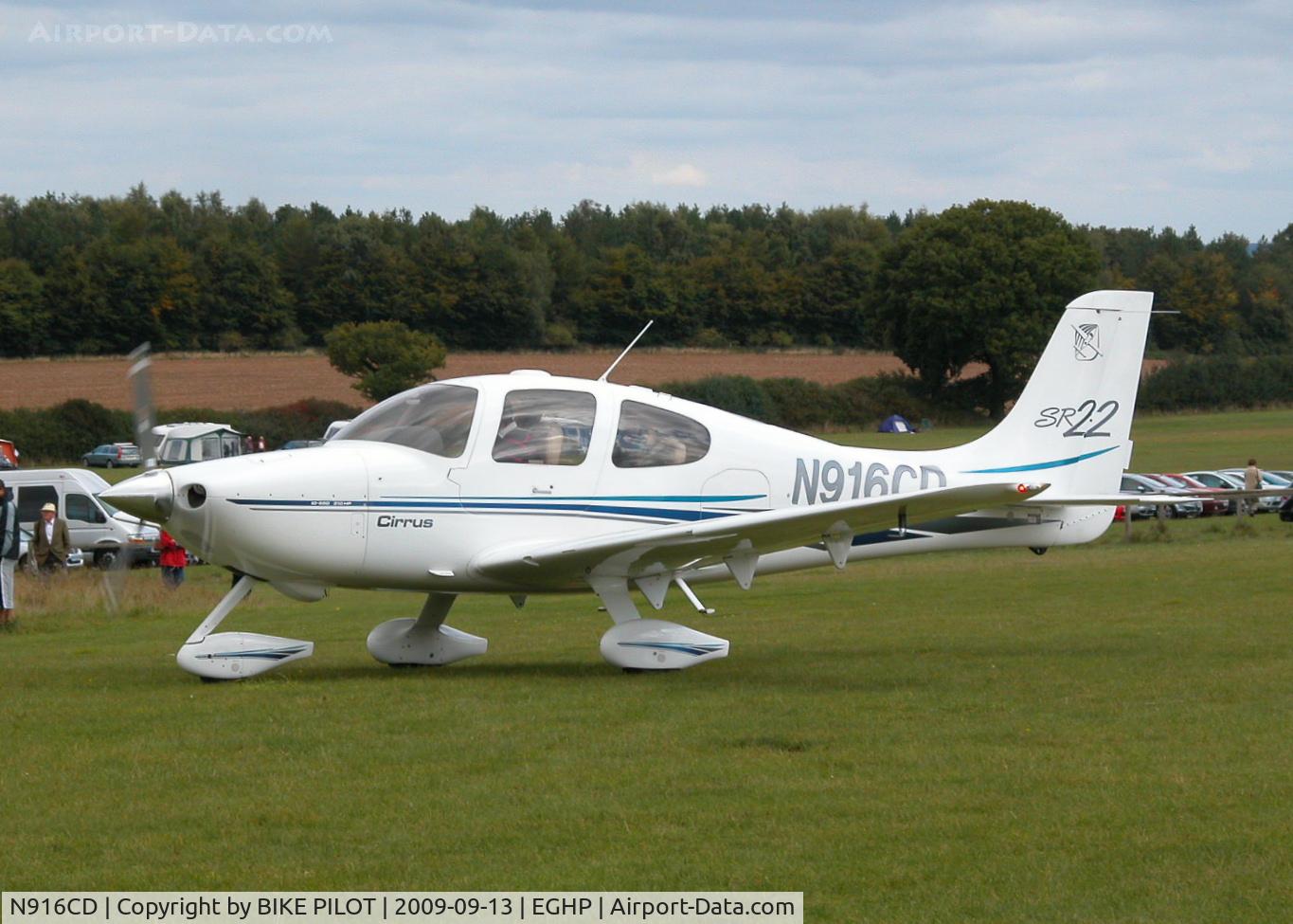 N916CD, 2002 Cirrus SR22 C/N 0318, ARRIVING WITH 2+ADULTS 2+KIDS 2+DOGS MAY BE IT SHOULD BE AN SR222. POPHAM RUSSIAN AIRCRAFT FLY-IN