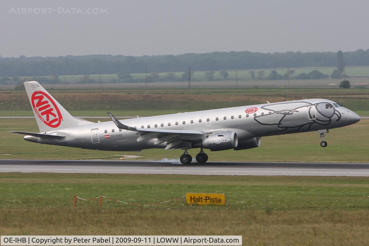 OE-IHB, 2009 Embraer 190LR (ERJ-190-100LR) C/N 19000294, VIE09
