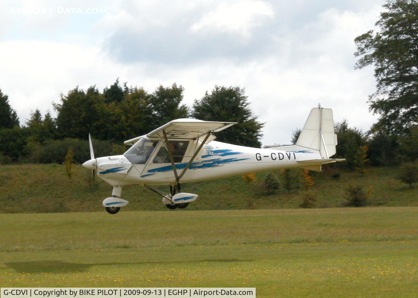 G-CDVI, 2006 Comco Ikarus C42 FB80 C/N 0602-6794, AIRBOURNE AVIATION C42. POPHAM RUSSIAN AIRCRAFT FLY-IN